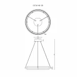 Подвесная люстра iLEDEX Meridian C4716-60 GD