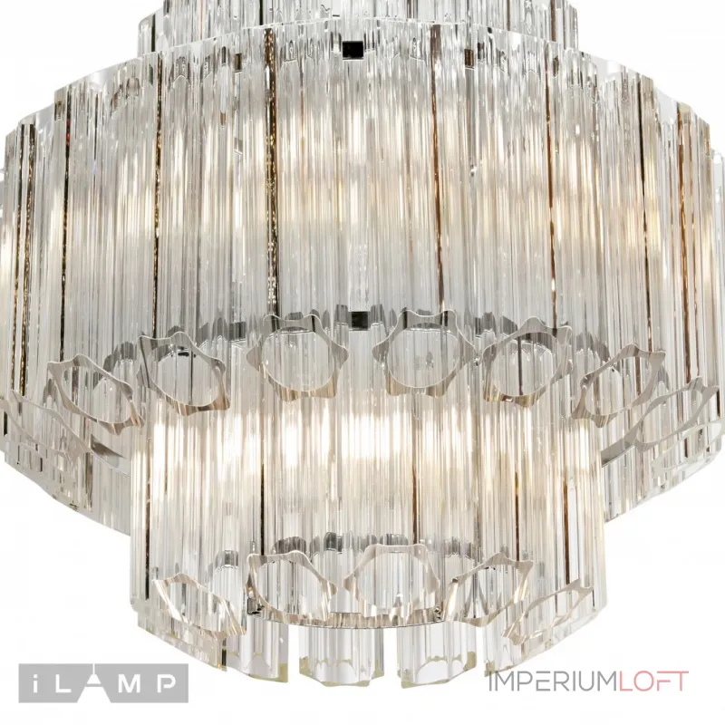 Подвесная люстра iLamp Destiny MD0267-4A CHROME+CLEAR