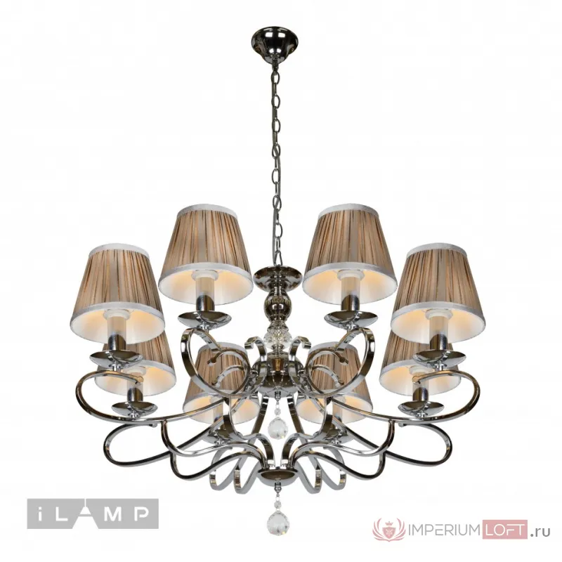 Подвесная люстра iLamp Holiday RM6116/8 Хром от ImperiumLoft