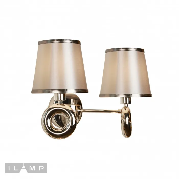 Настенный светильник iLamp Brooklyn W2401-2 Nickel от ImperiumLoft