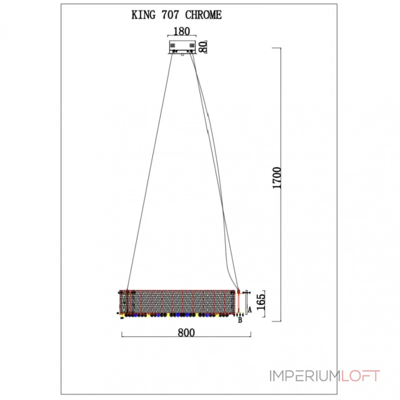 Подвесная люстра iLedex KING 707 CR Подвесная люстра iLedex KING 707 CR