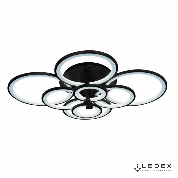 Потолочная люстра iLedex Ring A001/8 Чёрный от ImperiumLoft