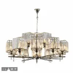 Подвесная люстра iLamp STATEN ISLAND P9514-10+5 NICKEL