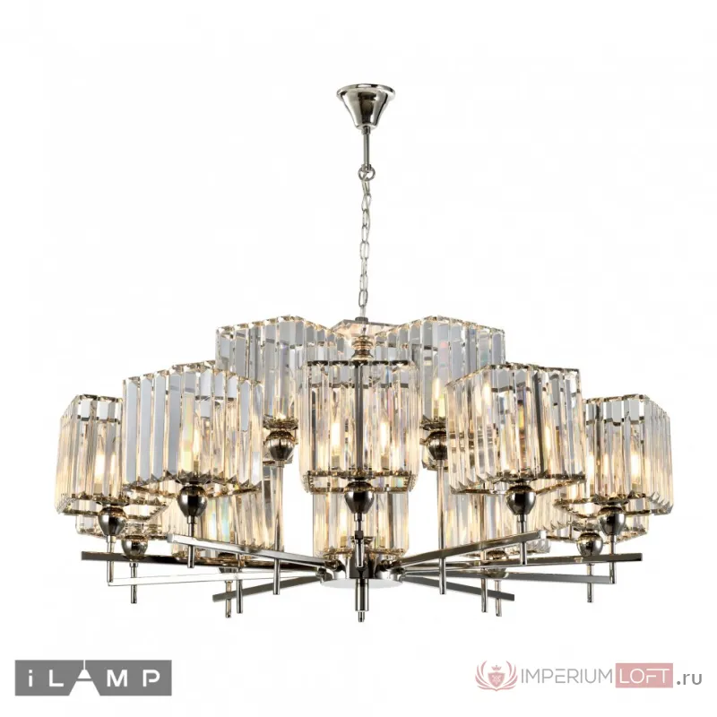 Подвесной светильник iLamp STATEN ISLAND P9514-10+5 NICKEL от ImperiumLoft