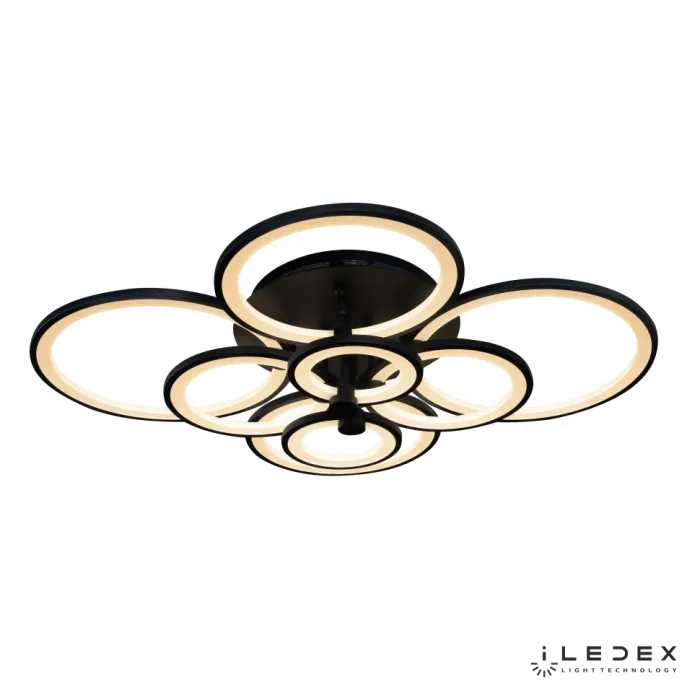 Потолочная люстра iLedex Ring A001/8 Чёрный от ImperiumLoft