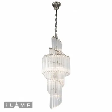 Подвесная люстра iLamp Manhattan 051D-11 Nickel от ImperiumLoft