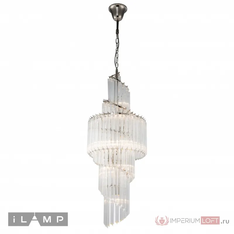 Подвесная люстра iLamp Manhattan 051D-11 Nickel от ImperiumLoft