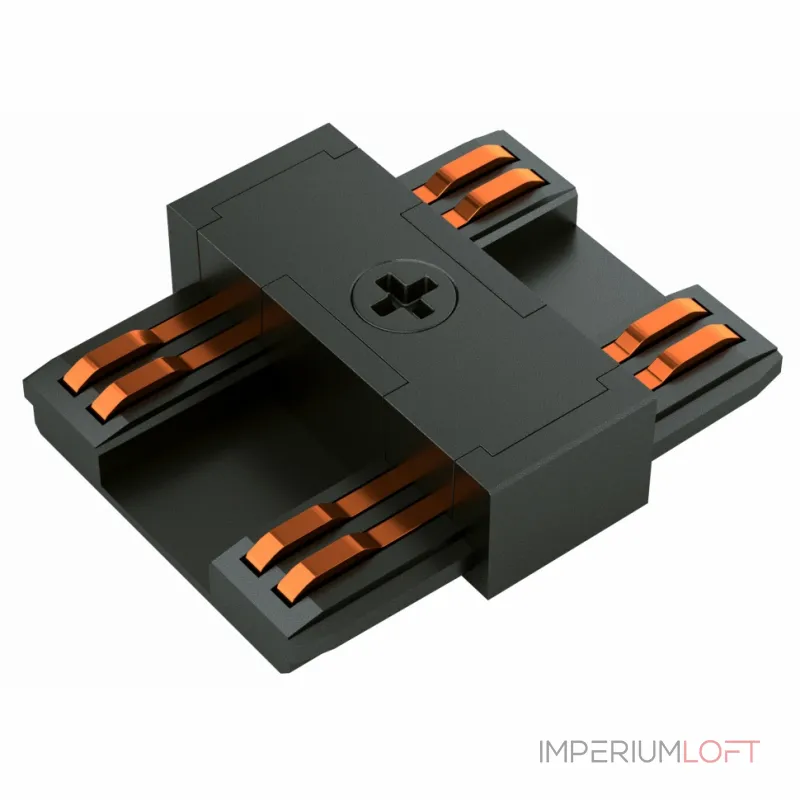 Коннектор питания прямой для ультратонкого шинопровода iLEDEX TECHNICAL VISION POWER CONNECT 4825-BK