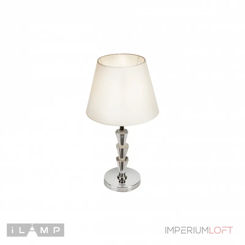 Настольная лампа iLamp Alesti T2424-1 Nickel