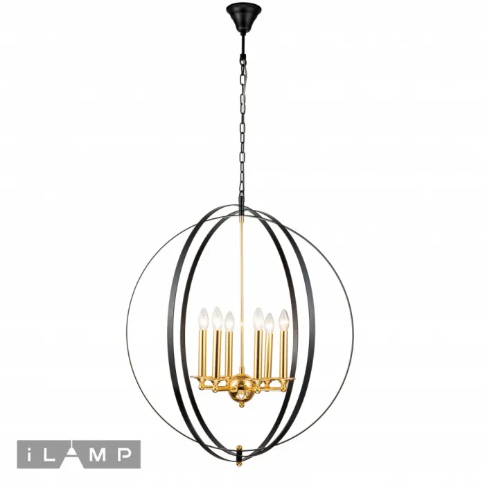 Подвесная люстра iLamp Element 9977-800 GOLD&BLACK от ImperiumLoft