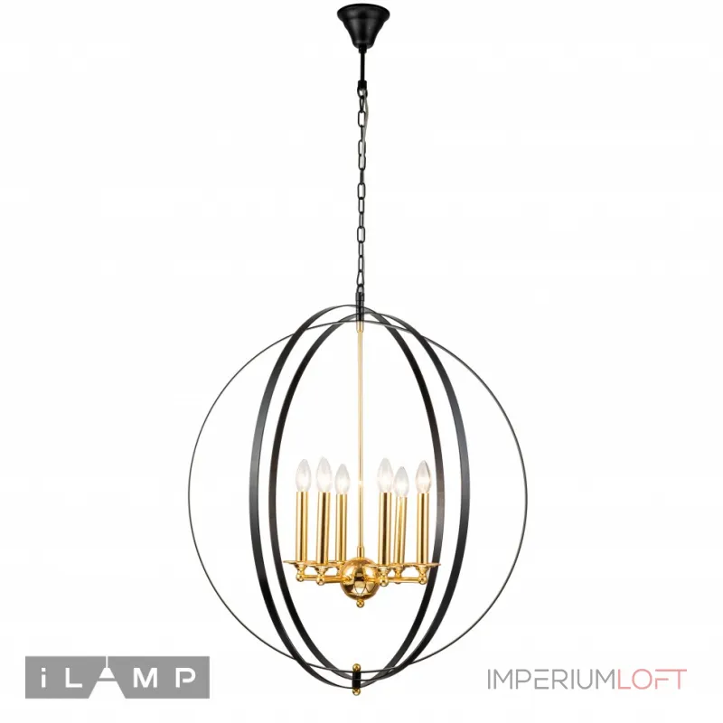 Подвесная люстра iLamp Element 9977-800 GOLD&BLACK