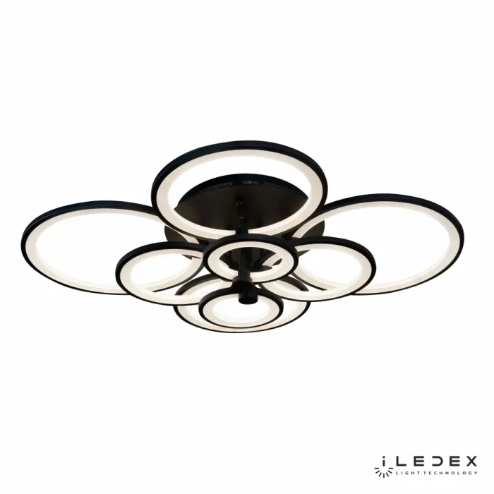 Потолочная люстра iLedex Ring A001/8 Чёрный от ImperiumLoft