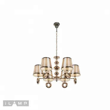 Подвесная люстра iLamp Brooklyn P2401-6 Nickel от ImperiumLoft