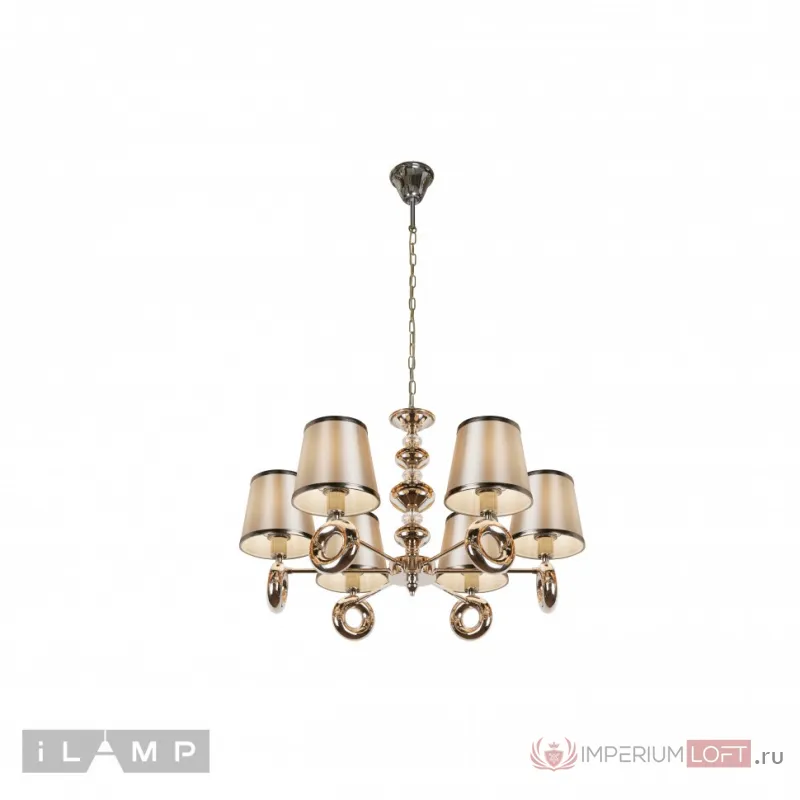 Подвесная люстра iLamp Brooklyn P2401-6 Nickel от ImperiumLoft