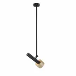 Светильник потолочный iLEDEX Delta 2361-1 BK+BR от ImperiumLoft