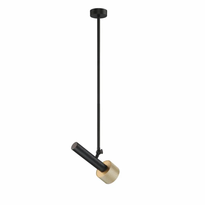 Светильник потолочный iLEDEX Delta 2361-1 BK+BR от ImperiumLoft