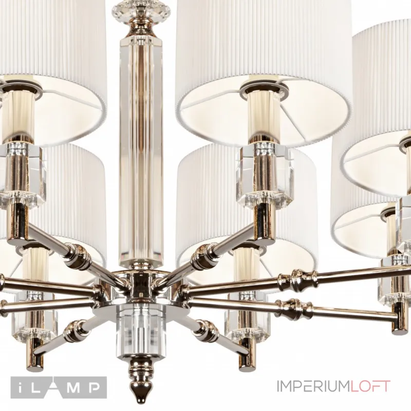 Подвесная люстра iLamp Alexa P2404-8 Nickel Подвесная люстра iLamp Alexa P2404-8 Nickel