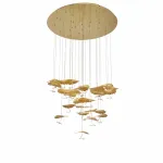 Подвесной светильник iLedex Lotus 8827P-19 BRASS