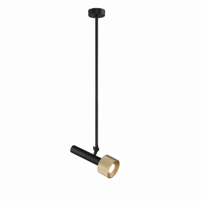 Светильник потолочный iLEDEX Delta 2361-1 BK+BR от ImperiumLoft