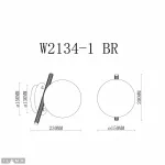 Светильник настенный iLamp Golden W2134-1 BR от ImperiumLoft