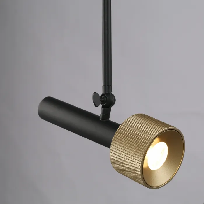 Светильник потолочный iLEDEX Delta 2361-1 BK+BR от ImperiumLoft