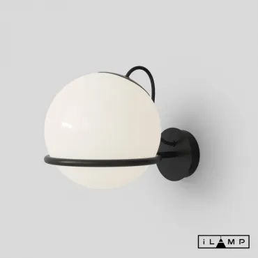 Настенный светильник iLamp GLOBE 10346W/1 BLACK&WHITE от ImperiumLoft