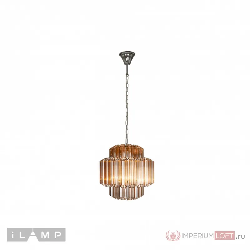 Подвесная люстра iLamp Destiny MD0267-4B CHROME+BROWN от ImperiumLoft