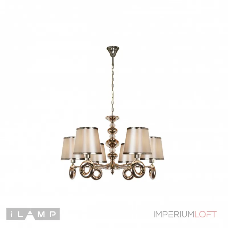 Подвесная люстра iLamp Brooklyn P2401-6 Nickel