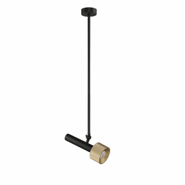 Светильник потолочный iLEDEX Delta 2361-1 BK+BR от ImperiumLoft
