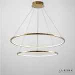 Подвесная люстра iLedex AXIS 10112P/2-39W-3000K (6/4) BRASS от ImperiumLoft