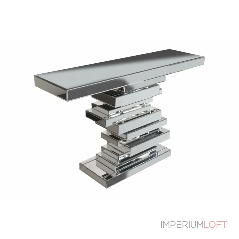 Консоль ArtHomeDecor Smart YJ011 стекло 120*35*78 серебристый