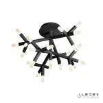 Потолочная люстра iLedex Savage FS-017-X25 3000K Чёрный от ImperiumLoft