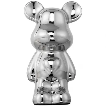 Статуэтка настольная iLedex FUNNY BEAR 6652 SILVER