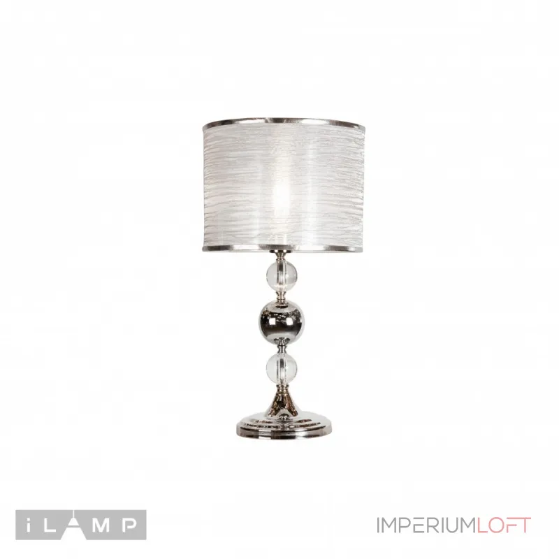 Настольная лампа iLamp Chelsea T2400-1 Nickel