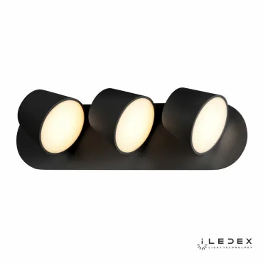 Настенный светильник iLedex Flexin W1118-3AS 3000K Чёрный