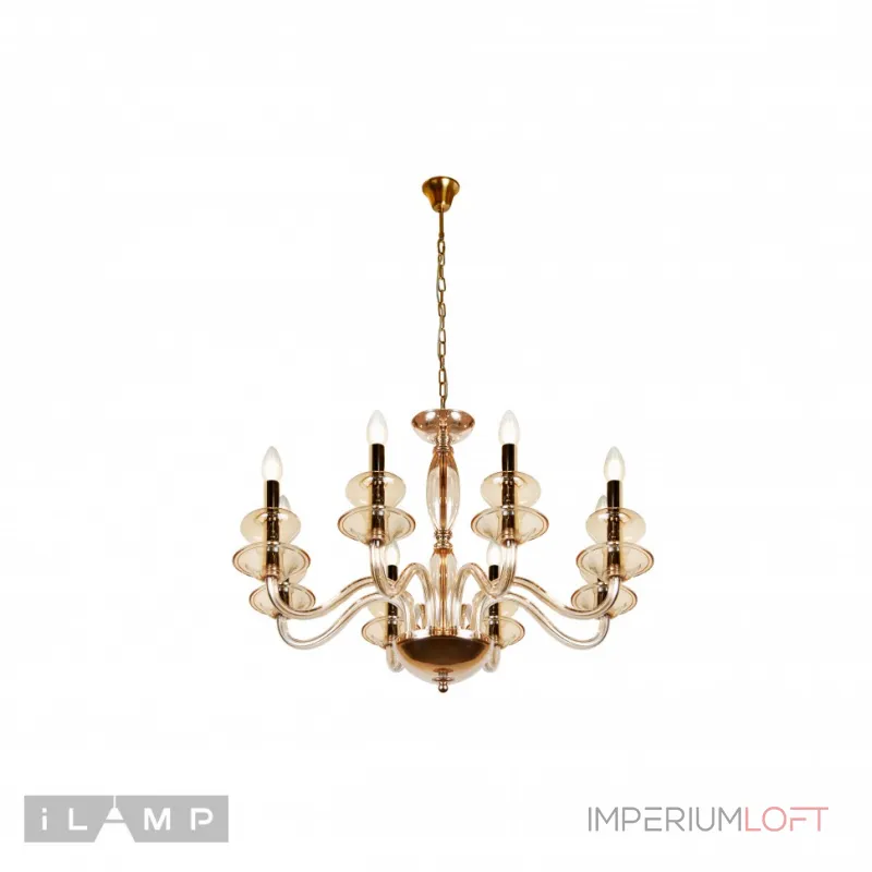 Подвесная люстра iLamp Mercury P9448-8 Gold