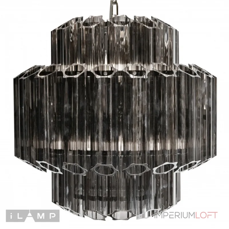 Подвесная люстра iLamp Destiny MD0267-4 CHROME+SMOKY GRAY
