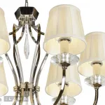 Подвесная люстра iLamp Charm P2508-6 Никель+беж от ImperiumLoft