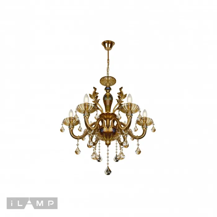 Подвесная люстра iLamp Asia 81069-6 Бронзовая от ImperiumLoft