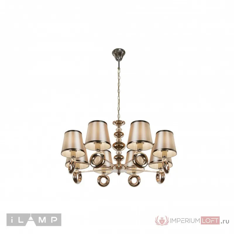 Подвесная люстра iLamp Brooklyn P2401-8 Nickel от ImperiumLoft