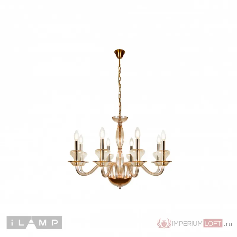 Подвесная люстра iLamp Mercury P9448-8 Gold от ImperiumLoft