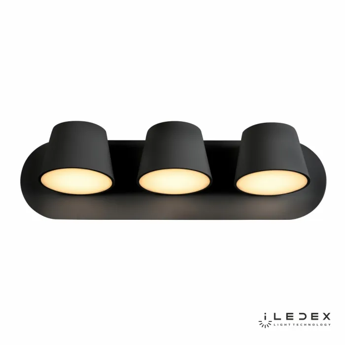 Настенный светильник iLedex Flexin W1118-3AS 3000K Чёрный от ImperiumLoft