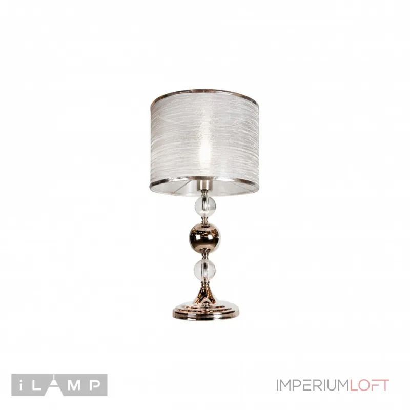 Настольная лампа iLamp Chelsea T2400-1 Nickel