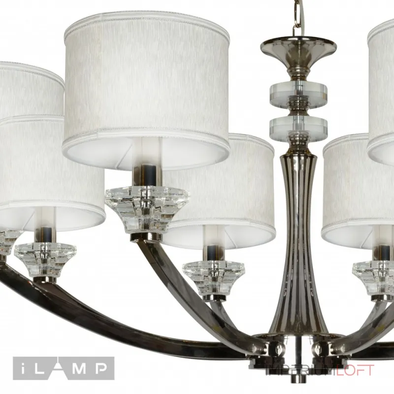 Подвесная люстра iLamp Oxford 85175/8 Хром Подвесная люстра iLamp Oxford 85175/8 Хром