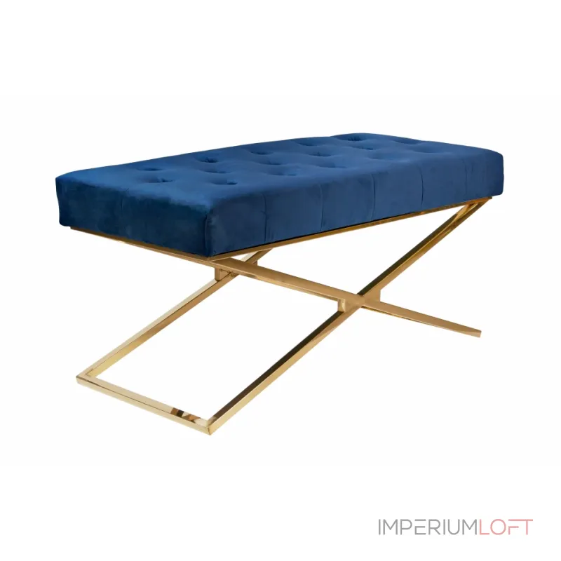 Банкетка ArtHomeDecor Cross ID-78 GL Blue