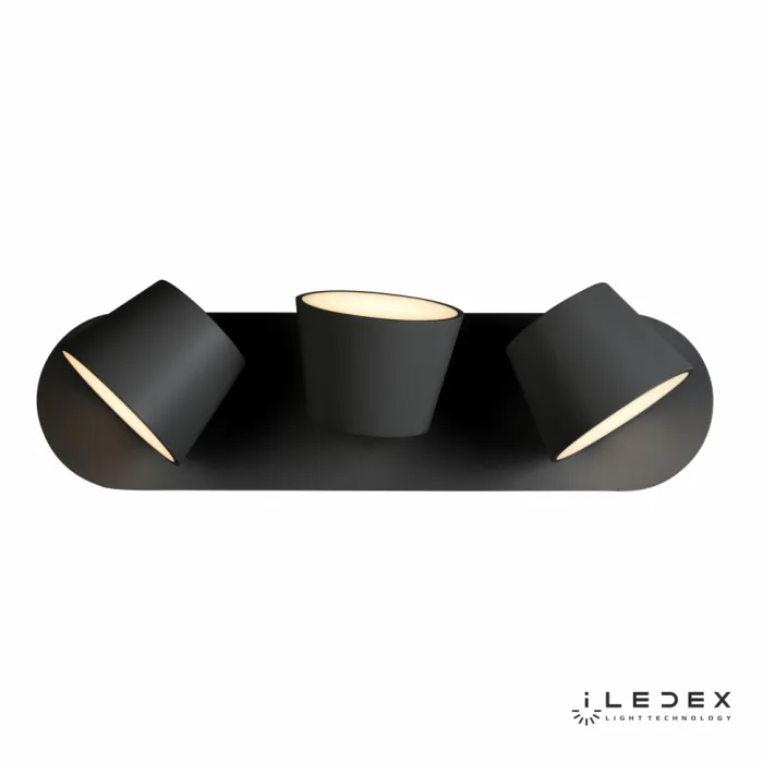 Настенный светильник iLedex Flexin W1118-3AS 3000K Чёрный от ImperiumLoft