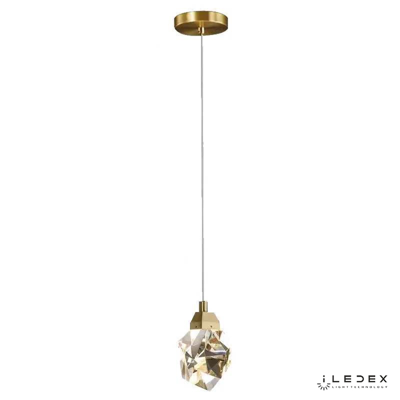 Подвесной светильник iLedex OXYGEN 9701P/1 BRASS&CLEAR