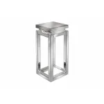 Консоль ArtHomeDecor Tower YJF-017 стекло 30*30*70 серебристый
