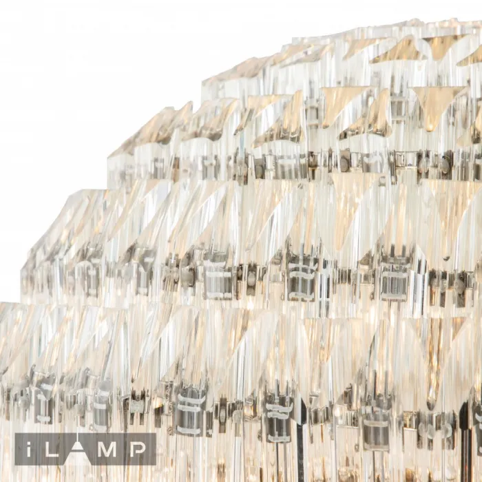 Подвесная люстра iLamp Manhattan 103D-10 Nickel от ImperiumLoft