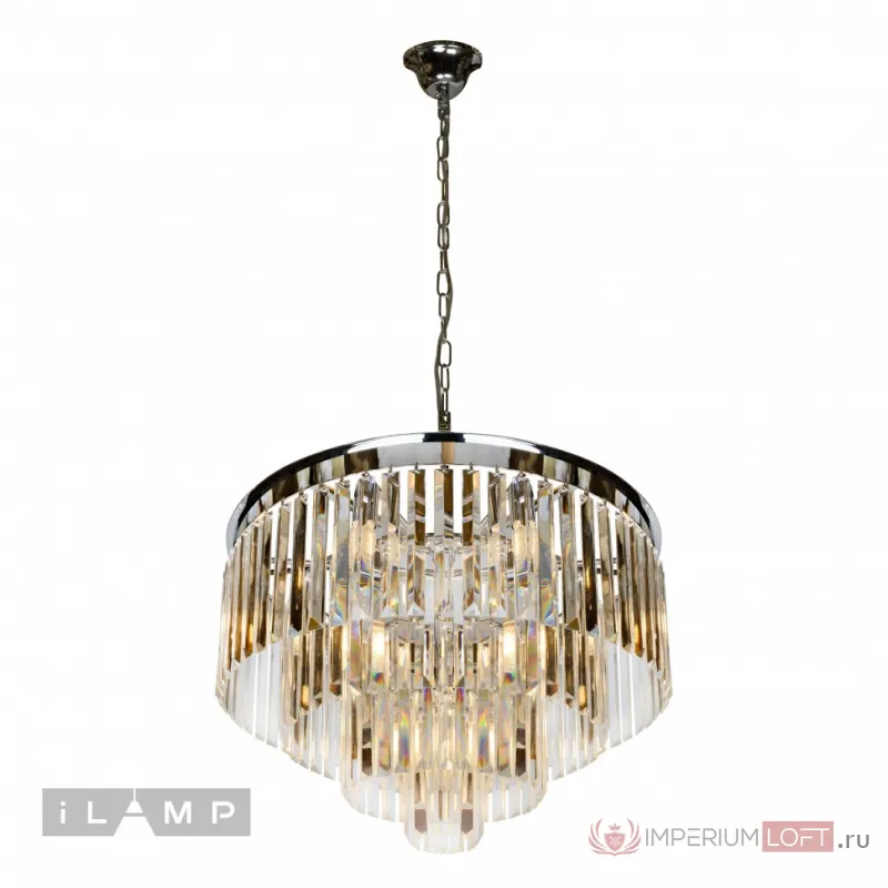 Подвесная люстра iLamp Triumph 7382/6+3+1P Хром от ImperiumLoft